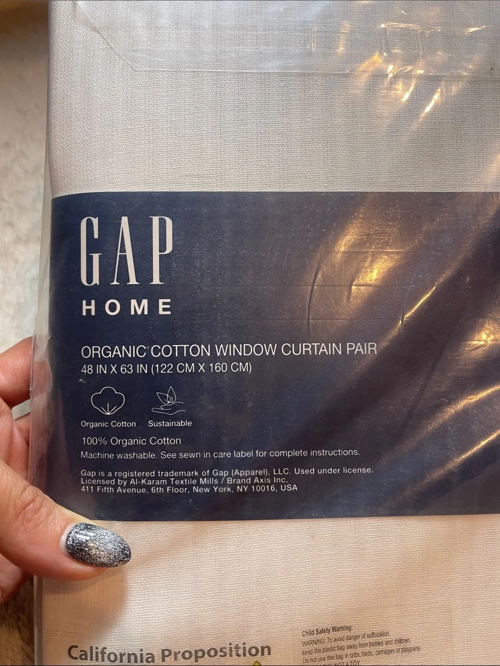 GAP Home White window curtain pair